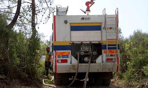 Suriye'nin Bayırbucak Bölgesinde Orman Yangını Çıkıyor