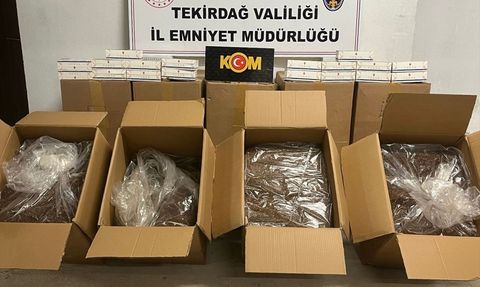 Tekirdağ'da Kaçak Tütün ve Makaron Operasyonu