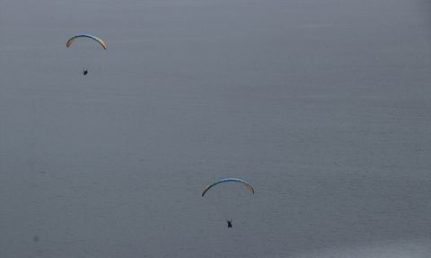 Uçmakdere'de Yamaç Paraşütü Tutkunları Buluşuyor