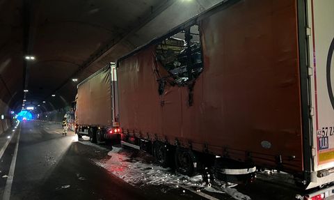 Zigana Tüneli'nde Tır Yangını: Araçta Hasar Oluştu