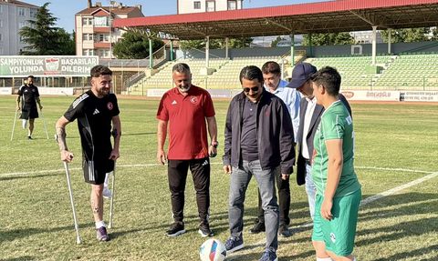 Ampute Futbol Milli Takımı Kırşehir'de Gösteri Maçı Yaptı