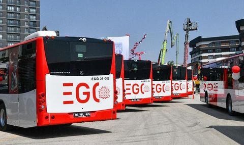 Ankara'da Toplu Taşıma Filosuna 13 Yeni Otobüs Katkısı