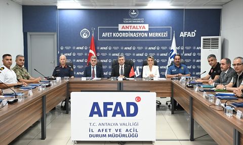 Antalya'da Afet Koordinasyon Toplantısı gerçekleştirildi