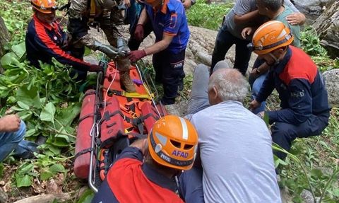 Bursa'da Helikopterle Kurtarma Operasyonu