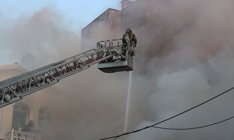 Bursa'da Lokantada Yangın Çıktı