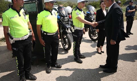 Çanakkale Valisi Ömer Toraman'dan Trafik Denetimi Ziyareti