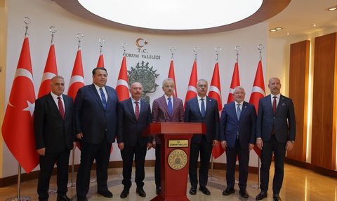 Çorum'da Ulaştırma ve Altyapı Bakanı Abdulkadir Uraloğlu'nun Ziyareti