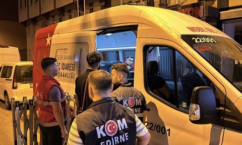 Edirne'de Düzensiz Göçmen Operasyonu