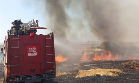 Edirne'de Yangın Kontrol Altına Alındı