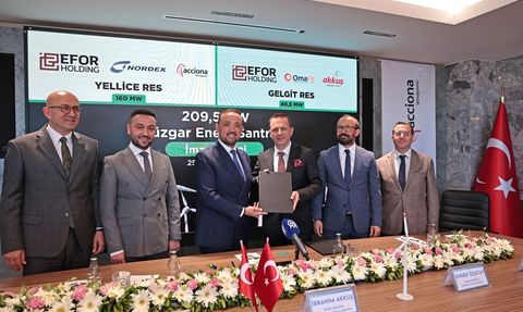 Efor Holding, 280 Milyon Dolarlık Rüzgar Enerjisi Yatırımı İçin Nordex ile Anlaştı