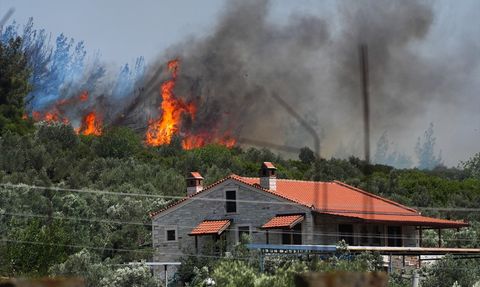 Foça'da Orman Yangınına Müdahale Devam Ediyor