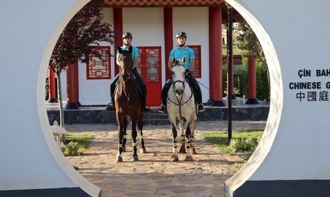 Gaziantep'te Jandarma Atlı Birliği Hizmette
