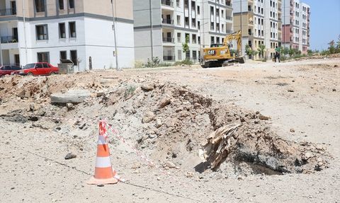 Hatay'da Doğal Gaz Borusu Hasar Gördü