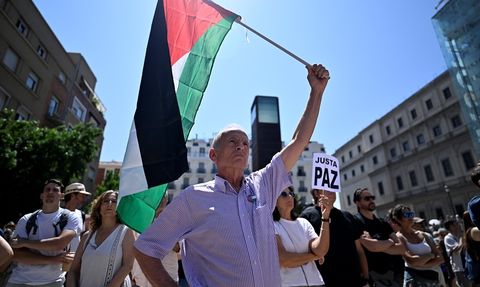 İspanya'da Filistin İçin 125 Kentte Gösteri Düzenlendi