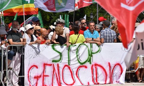 İtalya'da Gazze İçin Büyük Protesto Düzenlendi