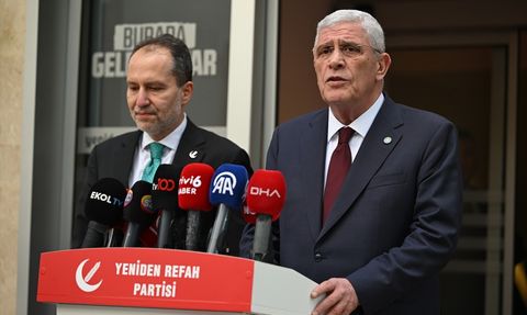 İYİ Parti ve Yeniden Refah Partisi Liderlerinden Ortak Basın Toplantısı