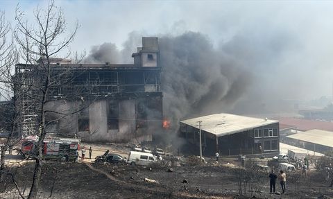 İzmir'de Çöplükte Başlayan Yangın Ormana Sıçradı, Müdahale Devam Ediyor