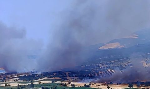İzmir Kınık'ta Orman Yangınına Müdahale Başladı
