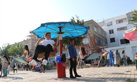 Kilis'te Geleneksel Bayram Yeri: Çocuklar Eğlencenin Tadını Çıkarıyor