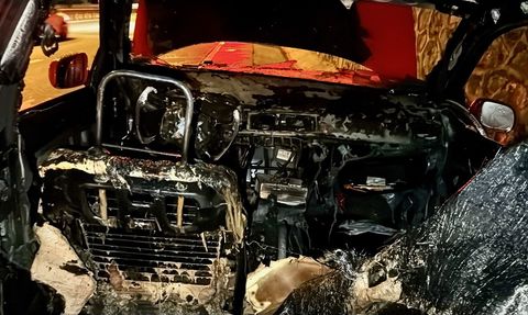 Kocaeli D-100 Kara Yolunda Seyir Halinde Otomobil Yangını