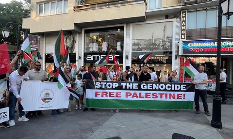 Kuşadası'nda Gazze Saldırılarına Protesto