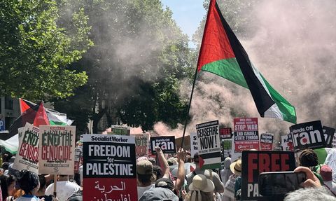 Londra'da Filistin İçin Büyük Yürüyüş