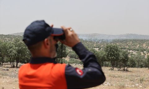Mardin'de Orman Yangınına Müdahale