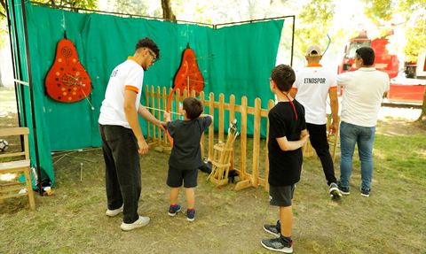 Samsun Kültür Yolu Festivali'nde Minikler Eğlencenin Tadını Çıkarıyor