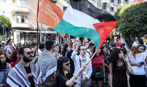 Sırbistan'da İsrail'e Silah Yardımı Protestosu