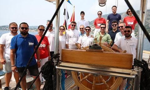 STS Bodrum'a Birleşmiş Milletler Filosunda Bayrak Çekme Töreni