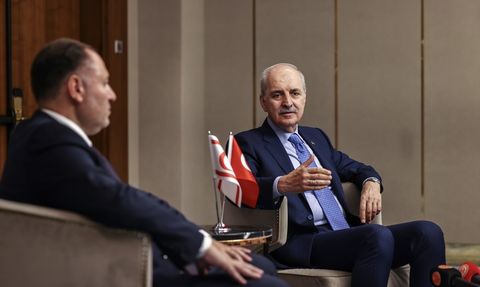 TBMM Başkanı Kurtulmuş, KKTC Meclis Başkanı Öztürkler ile Astana'da Görüştü