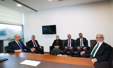 TBMM Başkanı Kurtulmuş'tan HÜDA PAR Genel Başkanı'na Ziyaret