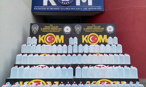 Adana'da 800 Litre Kaçak Etil Alkol Ele Geçirildi