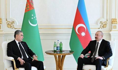 Aliyev ve Berdimuhammedov Arasında İkili Görüşme