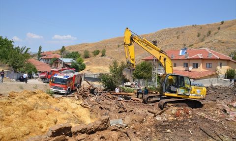 Ankara'da Gece Yarısı Yangın