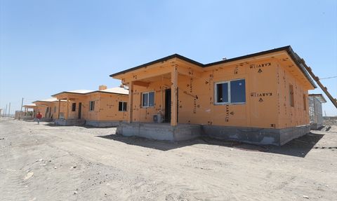 Antakya'da Kırsal Afet Konutları İnşaatı Devam Ediyor