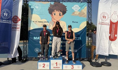 Bursa'da Kaykay Şampiyonası Tamamlandı