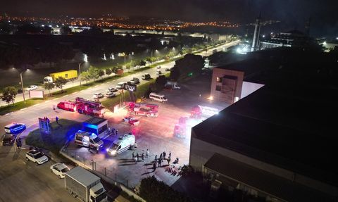 Bursa'da Tekstil Fabrikasında Yangın Kontrolden Geçirildi