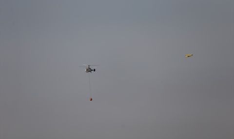 Bursa'da Yangın Mücadelesi Sürüyor