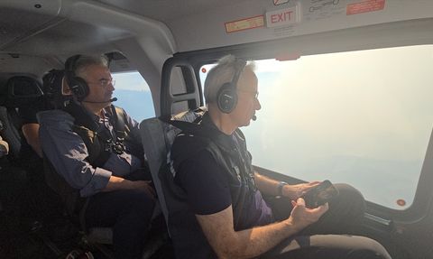 Bursa'daki Yangın Bölgesine Hava Turu