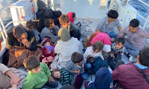 Çanakkale'deki Düzensiz Göçmen Kurtarma Operasyonu