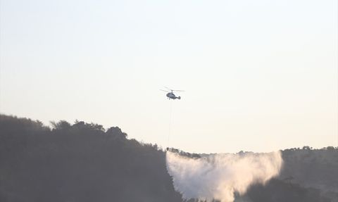 Çanakkale Valisi Ömer Toraman Yangın Bölgesinde İncelemelerde Bulundu