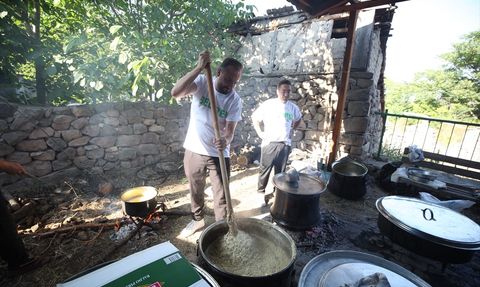 Çankırı'da Asırlık Keşkek Geleneği Devam Ediyor
