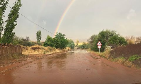 Çorum'da Sağanak Yağışlar Derelerde Taşkına Neden Oldu