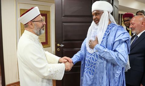 Diyanet İşleri Başkanı Ali Erbaş, Nijer'in Damagaram Sultanı Sanda'yı Ağırladı