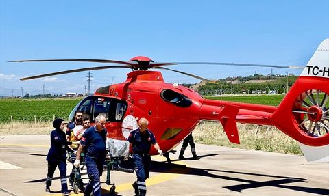 Diyarbakır'da Ambulans Helikopterle Acil Müdahale
