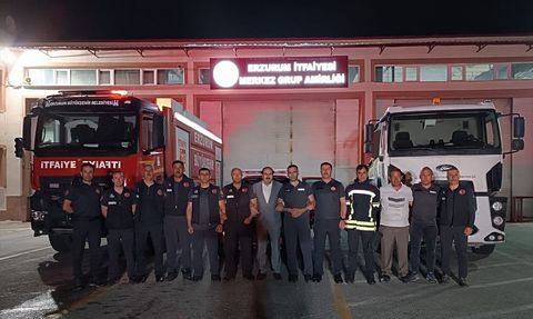 Erzurum'dan Hatay'a Orman Yangını Müdahale Ekibi Gönderildi