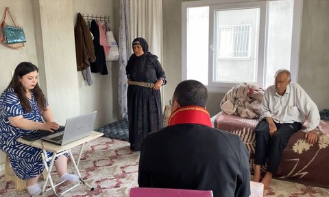 Evde Adalet Hizmeti ile Müşteki İfadesi Alındı