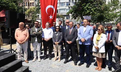 İstanbul'da Yağmur Suyu Tüneli İnşaatı Töreni