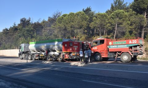 İzmir'de Orman Yangını Kontrol Altına Alındı